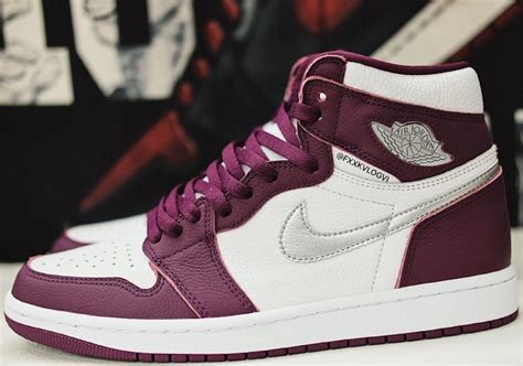 jordan 1 men's Bordeaux shoes